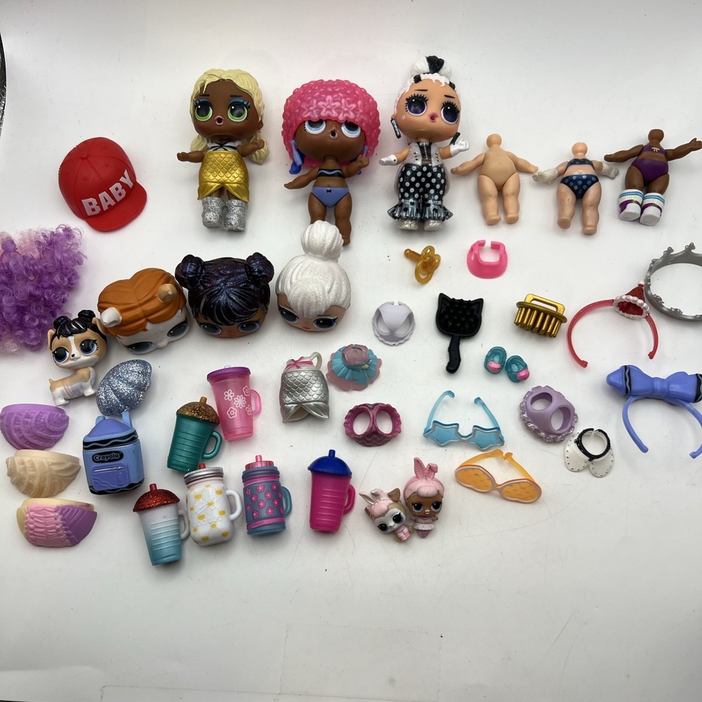 Mixed Lot of LOL Surprise Dolls Babies Pets Accessories